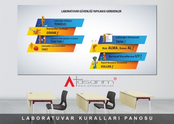 Laboratuvar Kuralları Panosu 
