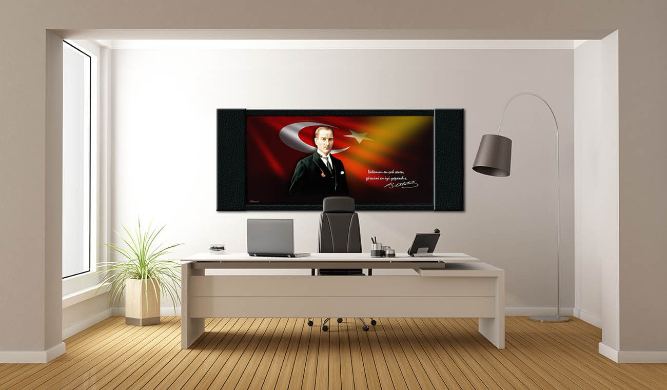 Atatürk Makam Panosu Y-201-240x100x4 cm 